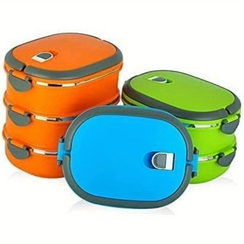 Stainless Steel Insulated Food Box with Lid - Leak Proof Lunch Box for Picnic - Cyprus