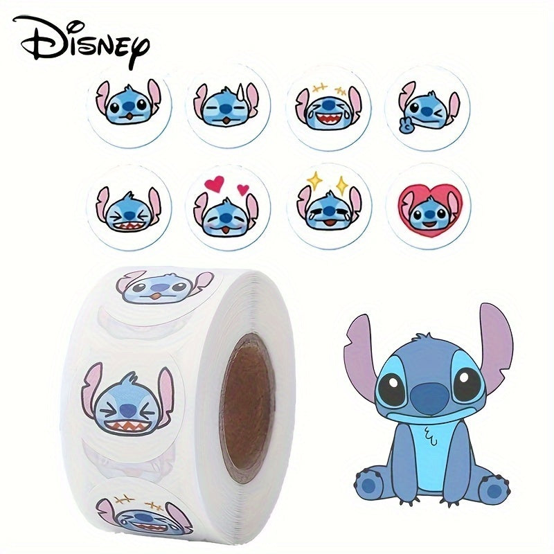 Disney Stitch Sealing Stickers - 500pcs Round DIY Decor Cyprus