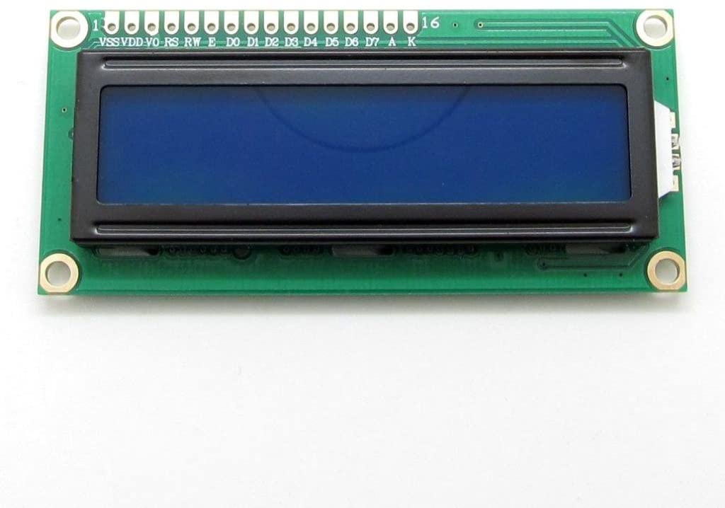 Modulo Lcd Per Progetti Elettronici Display LCD 1602 16x2 Caratteri Hd44780 Luce Blu Su Sfondo Nero Per 440642 - Foto 13