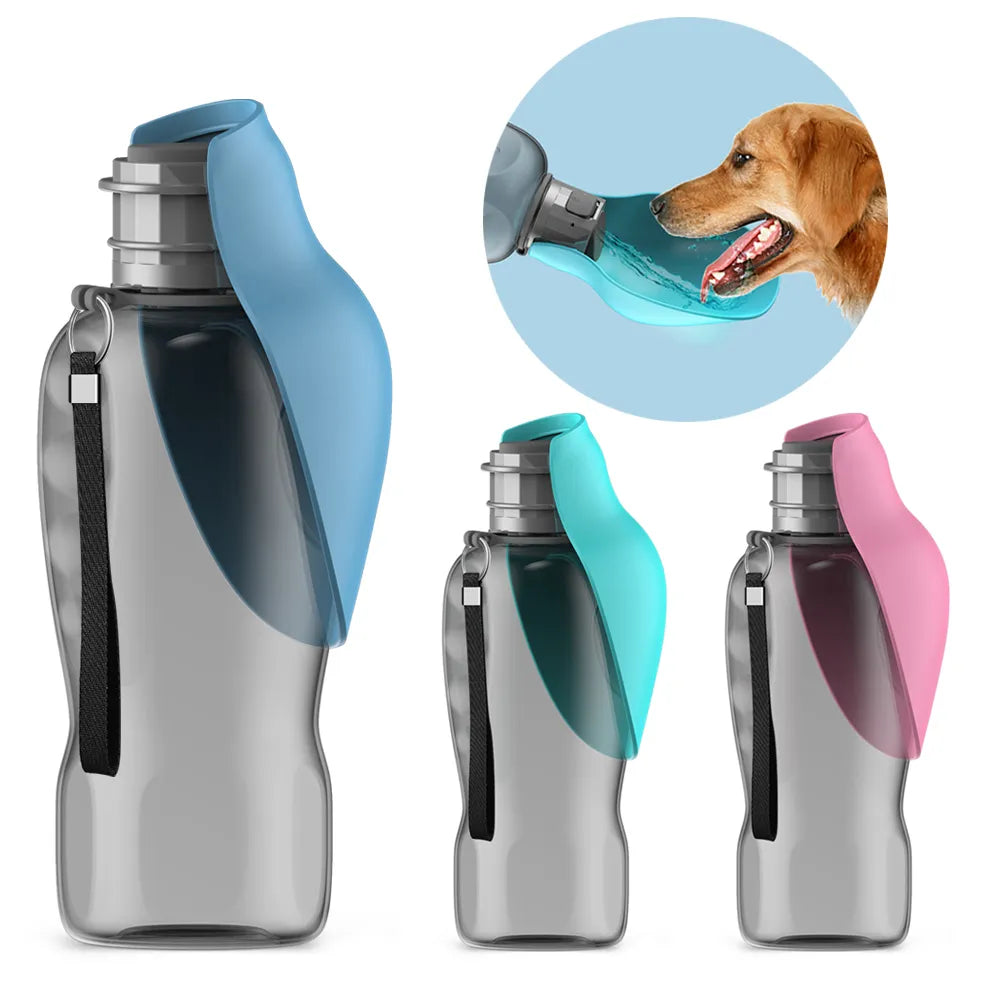 Dog Water Bottle, Portable Dog Water Dispenser, 61OZ Travel Water Bottle For Dogs And Human, Dog Water Bowl For Outdoor, Camping, Hiking, Beach (S- Gray