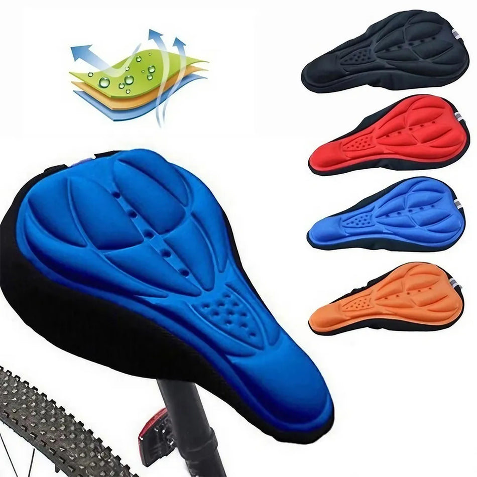 Bicycle Seat Breathable Bicycle Saddle Seat Soft Thickened Mountain Bike Bicycle Seat Cushion Cycling Gel Pad Cushion Cover
