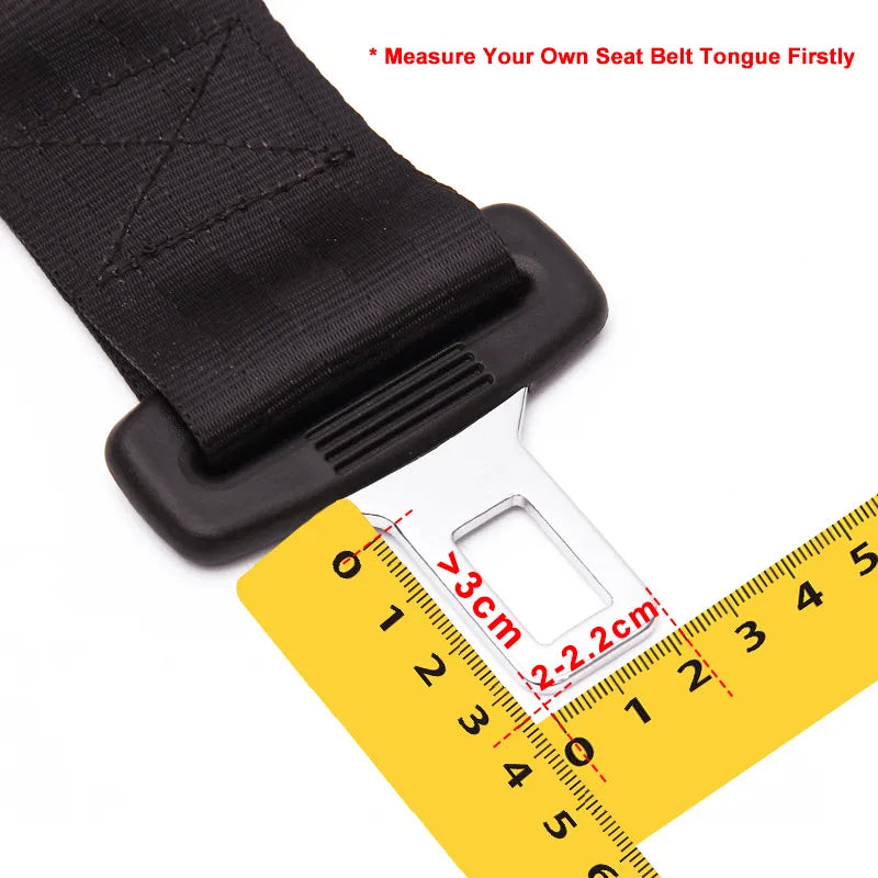 Universal Seat Belt Extender Steel Car Safety Belt Buckle for 20-22MM Tongue Car Seat Belt Clip Extension Plug Buckle Seat belt