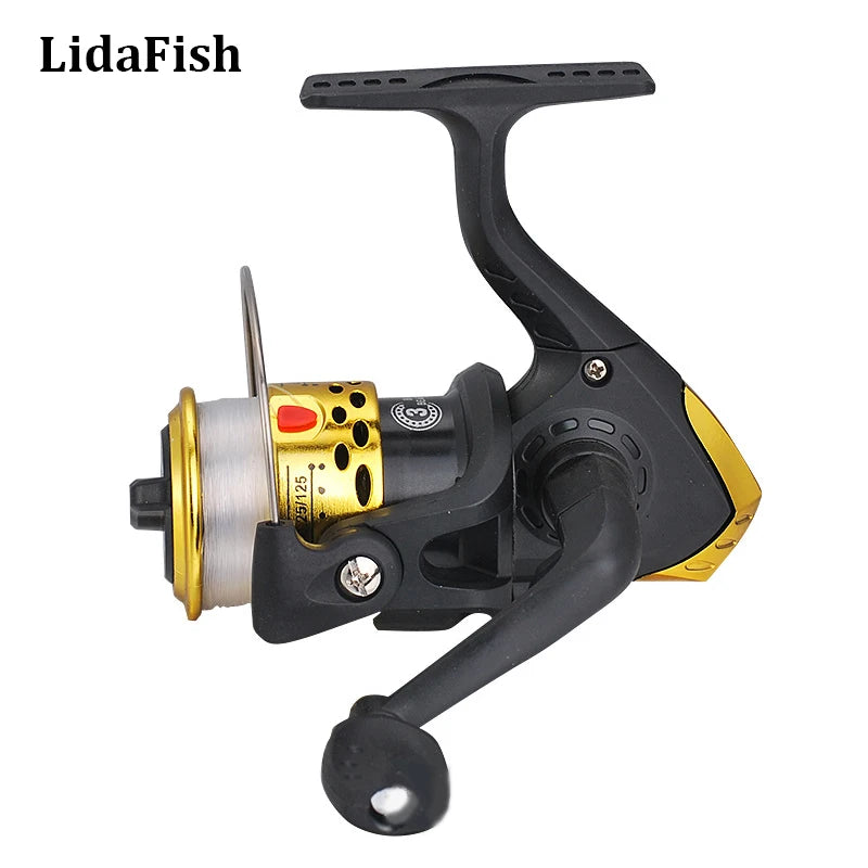 LIDAFISH Brand With Line Fishing Reels Small Reel Front Drag Spinning Wheel 5.2:1 Fishing Accessories