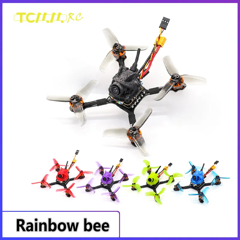 🟠 TCMMRC newbie rainbow 1104 motor 8600kv Carbon fiber high-thrust racing drone 720TVL Camera fpv drone 2.5 Inch Fpv Racing Drone