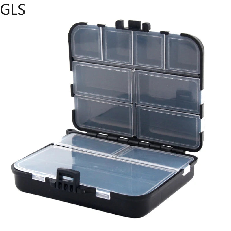 1Pcs Exquisite 12*9*3.5CM Storage Box High-quality ABS Plastic Fishing Box Double-layer Design Fishing Tackle