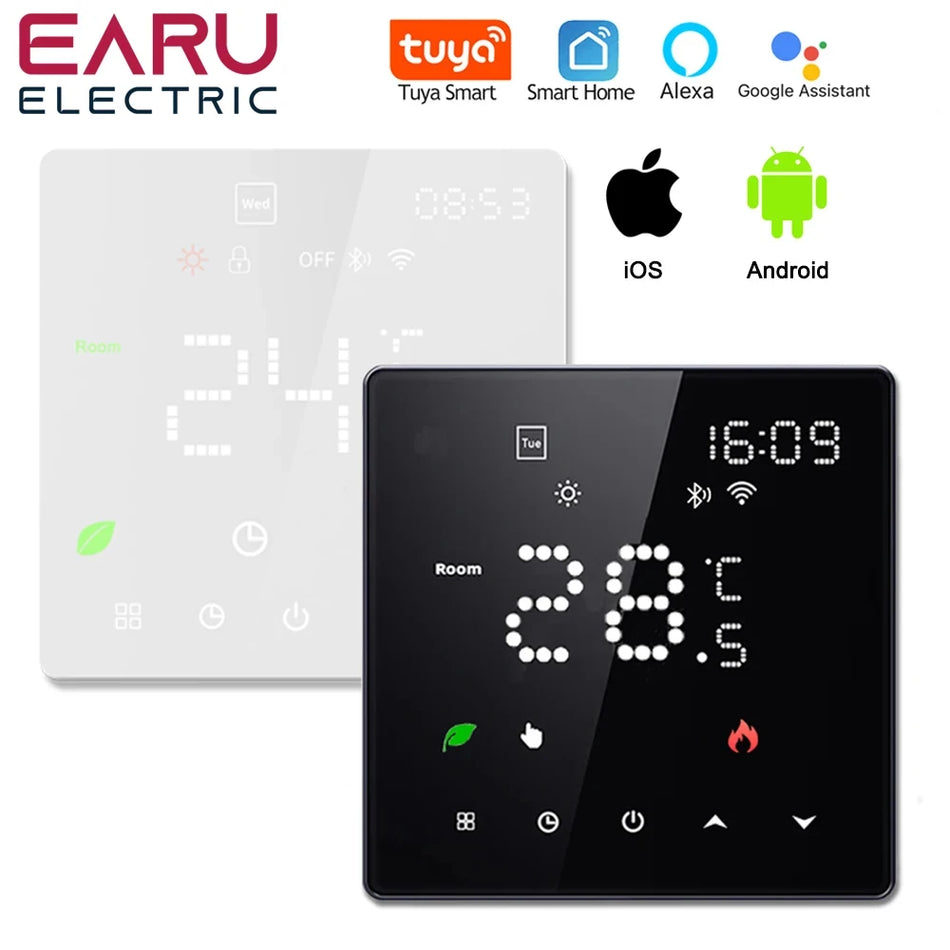 Tuya WiFi Smart Thermostat Electric Floor Heating TRV Water Gas Boiler Temperature Voice Remote Controller for Google Home Alexa