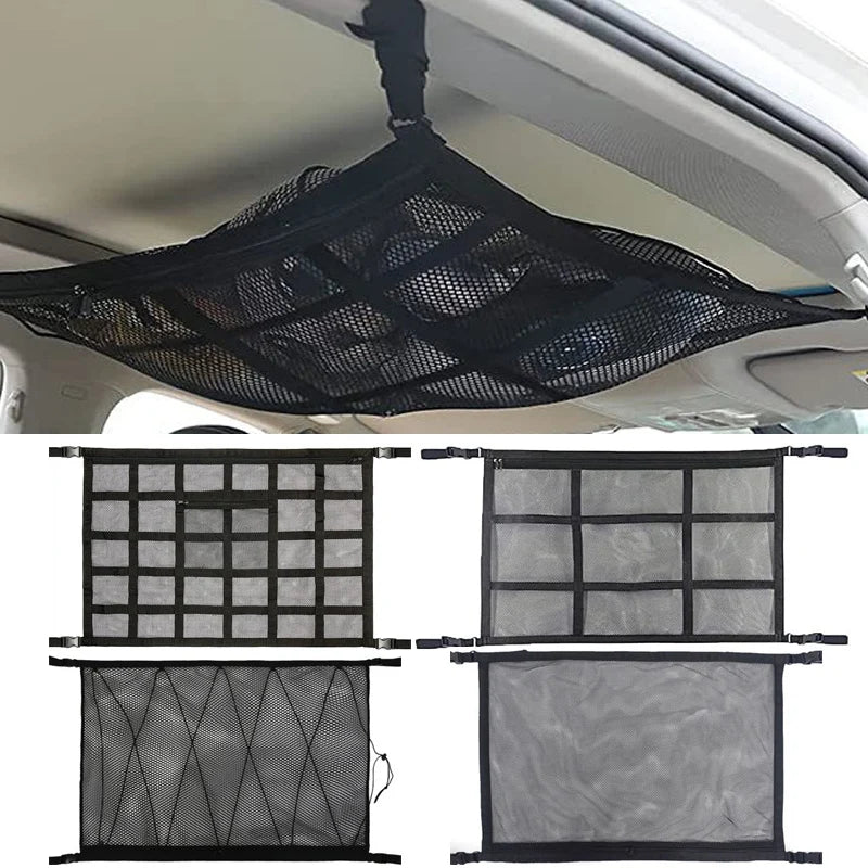 tent ceiling storage net Car Roof Storage Organizer Automotive Ceiling Cargo Net Pocket Mesh Car Camping Accessories Storage Bag Roof Tent – InterCyprus Trading Ltd