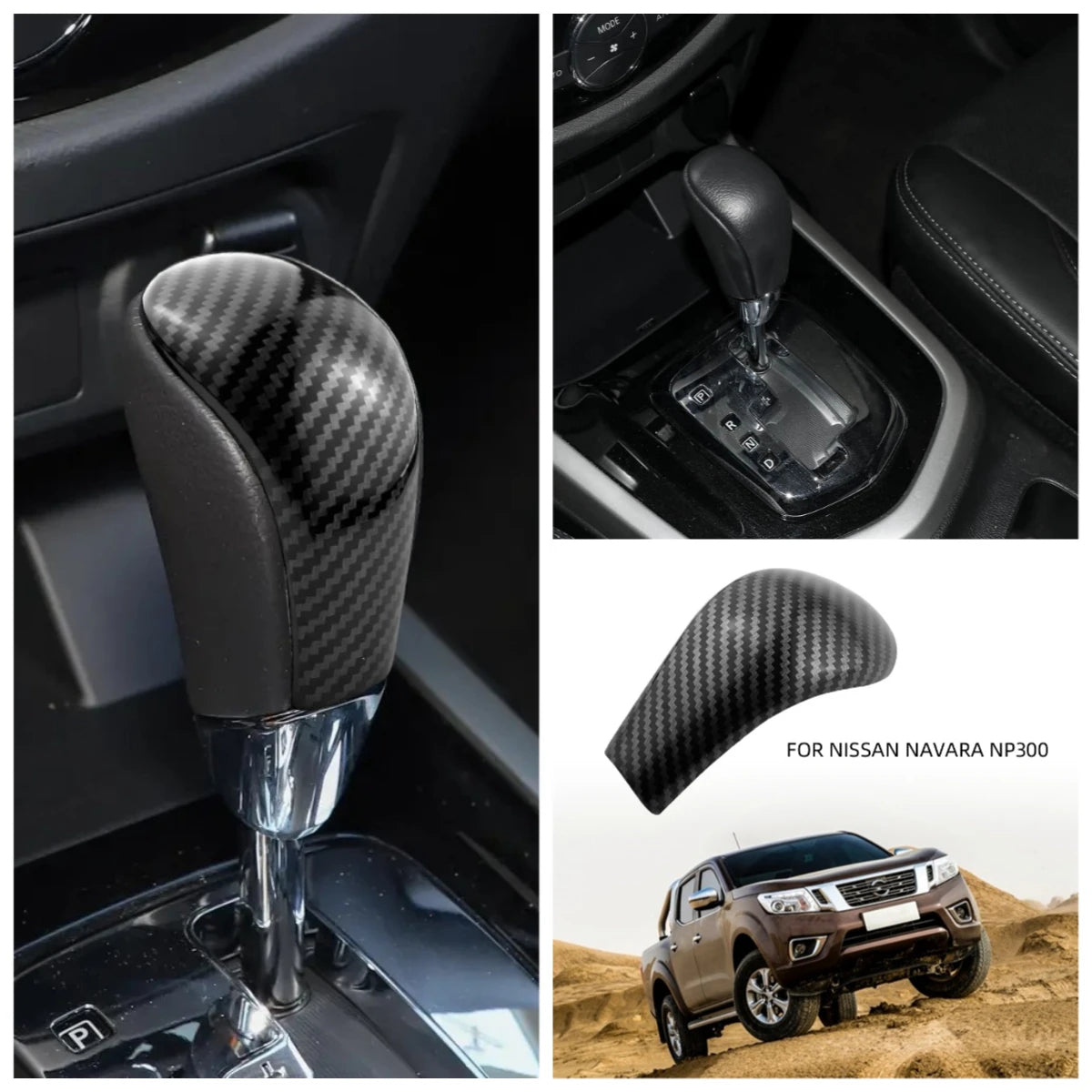 nissan navara gear knob Nissan Navara NP300 Gear Knob Sticker Carbon Fiber – InterCyprus Trading Ltd