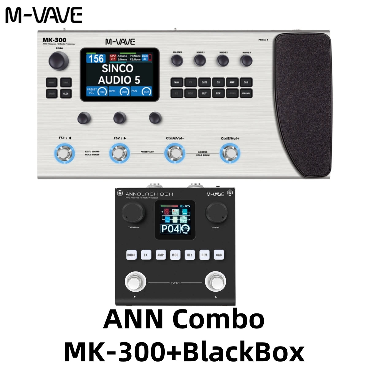 M-VAVE MK-300+Blackbox Traje Procesadores de Efectos Integrados