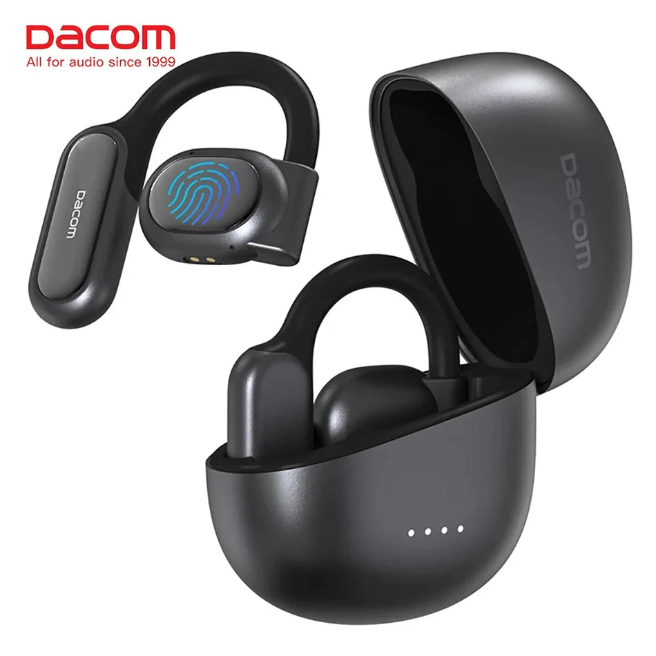 DACOM Earphones Wireless Bluetooth Headset TWS Super Bass Headphones Type-C Bluetooth5.3 Open Earbuds With Dual Mic Noise Cancel