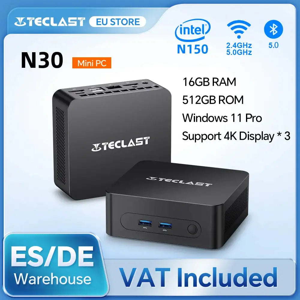 Teclast Mini PC N30 Intel N150 Windows 11 Pro 16GB RAM 512GB ROM