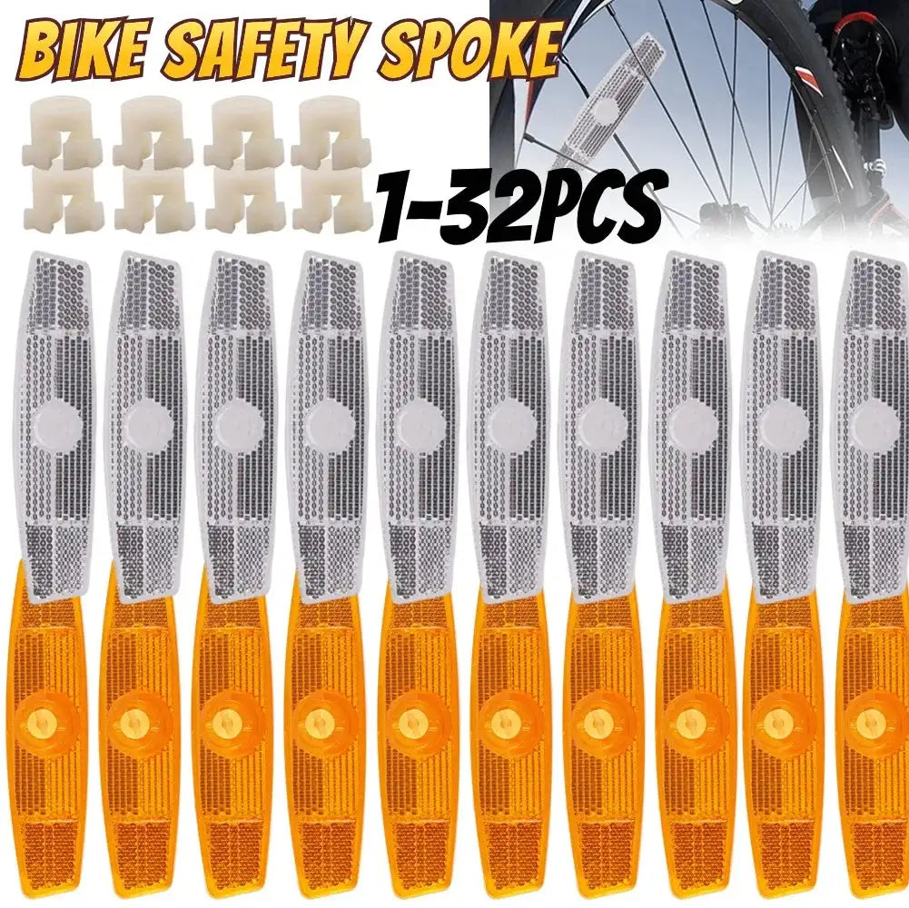 Réflecteurs De Roues Vélo – Sécurité Rayons – Blanc – Lot De ? – Neuf