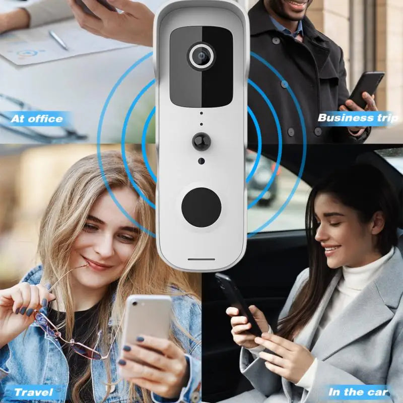 T30 2.4G WiFi Video Doorbell 1080P Tuya Mobile APP Intercom Waterproof Wireless Camera Tuya Smart Home Camera