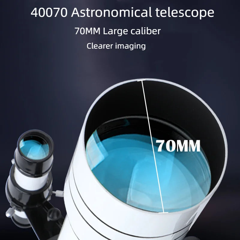 New 40070 Astronomical Telescope, 333 Times High-definition Low-light Night Vision Camera, Stargazing and Moongazing Telescope