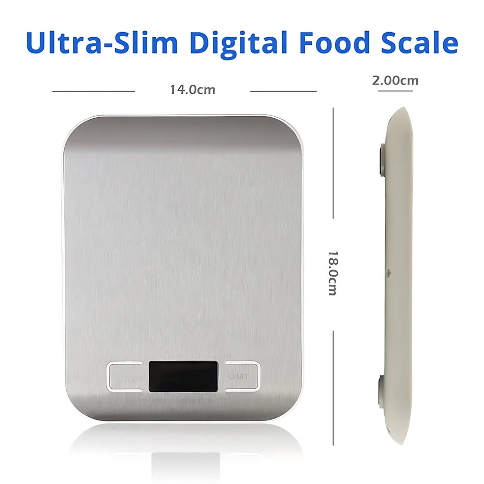 5kg/10kg Stainless Steel Electronic Scales Kitchen Scales Home Jewelry Food Snacks Weighing Baking Tools Kitchen Digital Scale