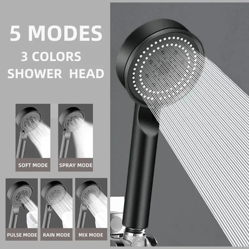 garden sprayer shower head 5 Modes Water Saving Shower Head Adjustable High Pressure Sprayer Show –  InterCyprus Trading Ltd