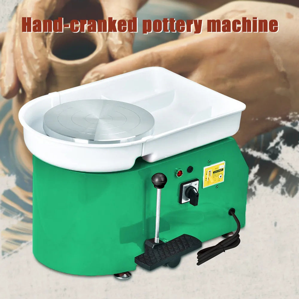foot pedal for pottery wheel Jugacool Electric Pottery Wheel Machine 25cm 350W Manual Handle Foot Pedal For School Ceramic Clay Working Forming DIY Art Craft – InterCyprus Trading Ltd