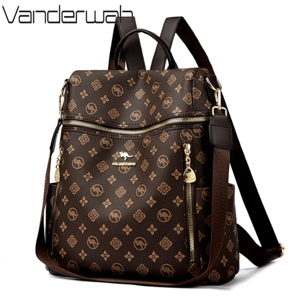 Womens Soft Leather Backpack Large Capacity – InterCyprus Trading Ltd