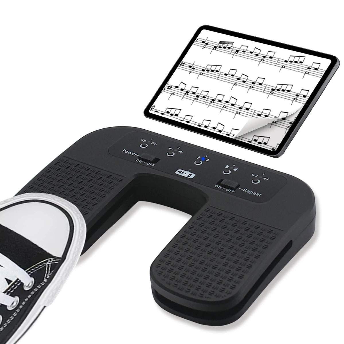 Yueyinpu Bluetooth Page Turner Pedal For iPad Smartphone Tablet Laptop Handsfree Silent Foot Switch Rechargeable Wireless Pedal – InterCyprus Trading Ltd