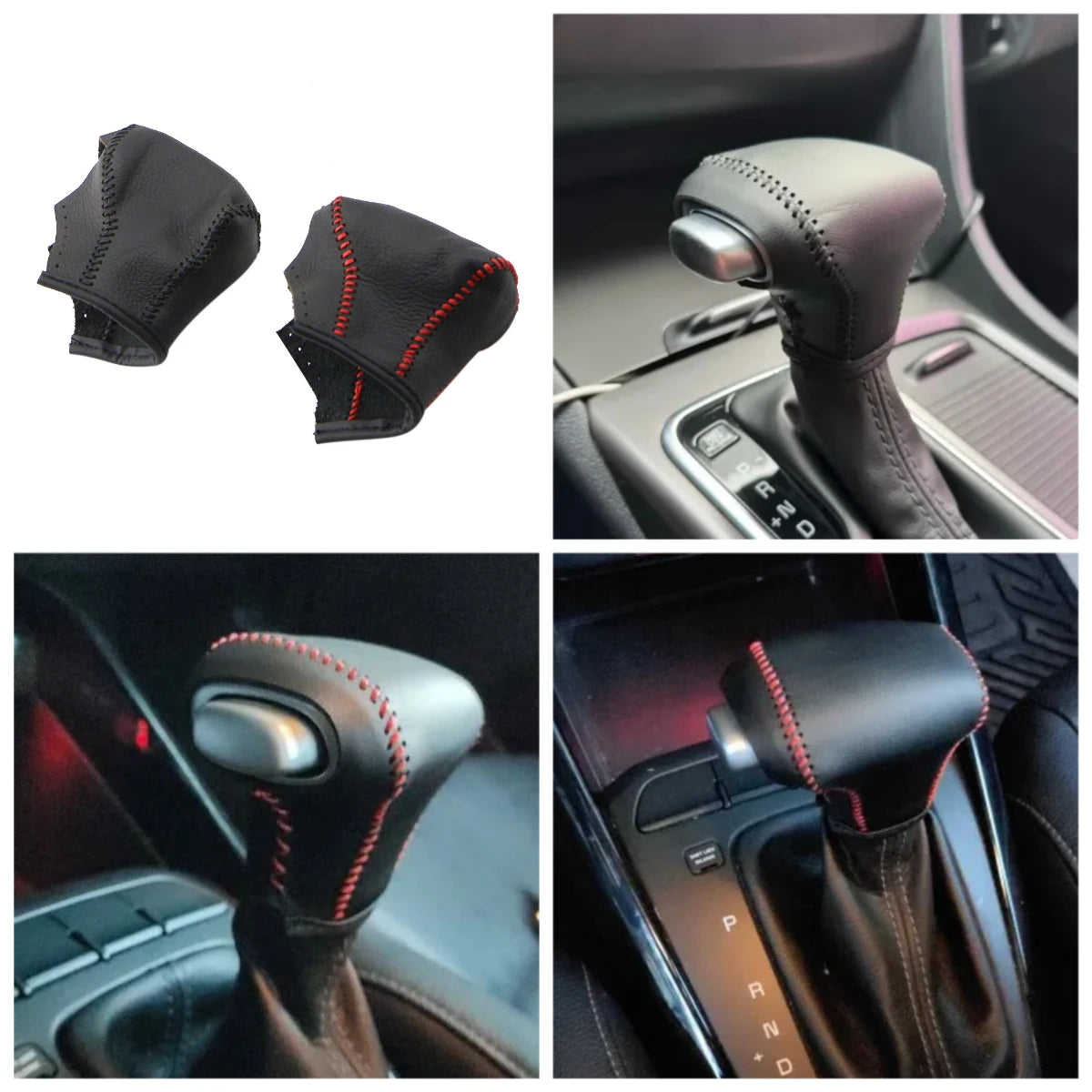 leather gear shift cover Gear Shift Knob Cover Kia Rio 4 K5 Niro Leather Fit