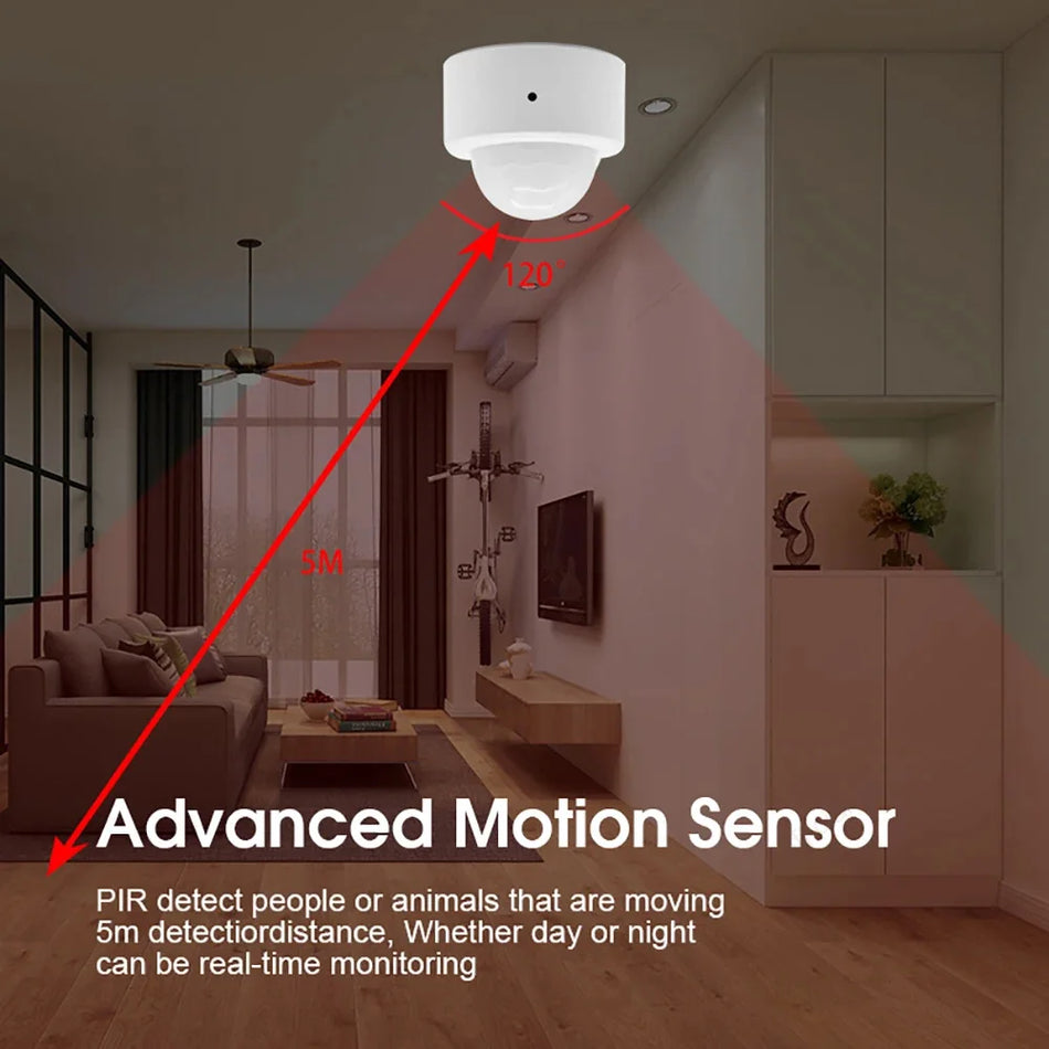 Tuya Zigbee Mini Motion Sensor Human Body PIR Motion Sensor Wireless Infrared Detector Smart Home Security Works With Hub Alexa
