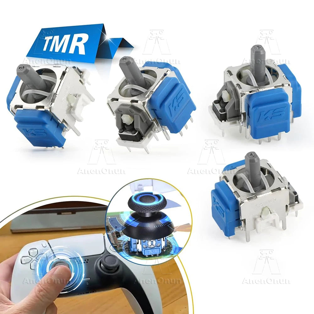 RongZy 4 Pack Joysticks für PS5 TMR Elektromagnetischer Stick
