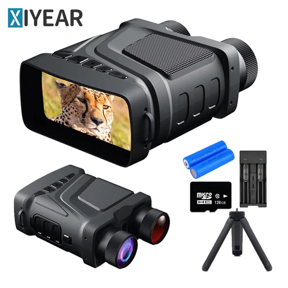 Infrared Night Vision Telescope optical monocular digital 5x zoom R12 Black long-range telescope for outdoor camping and hunting