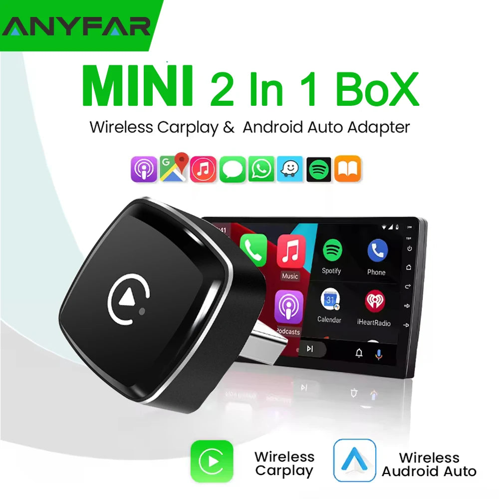 Android Auto 2 In 1 Wireless CarPlay Adapter USB BT Produktbild-Vorschau 9