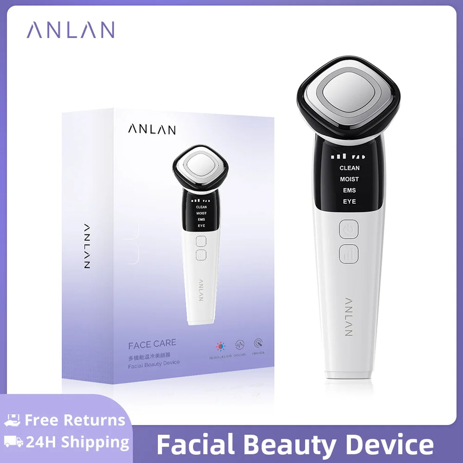 ANLAN EMS Face Beauty Device Lite Eye Massager Microcurrent Face Lifting Wrinkle Remover LED Photon Face Beauty Instrument