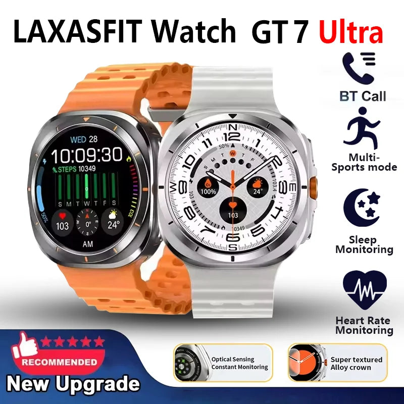 LAXASFIT Smart Watch GT7 Ultra 1.52-inch AMOLED Screen with