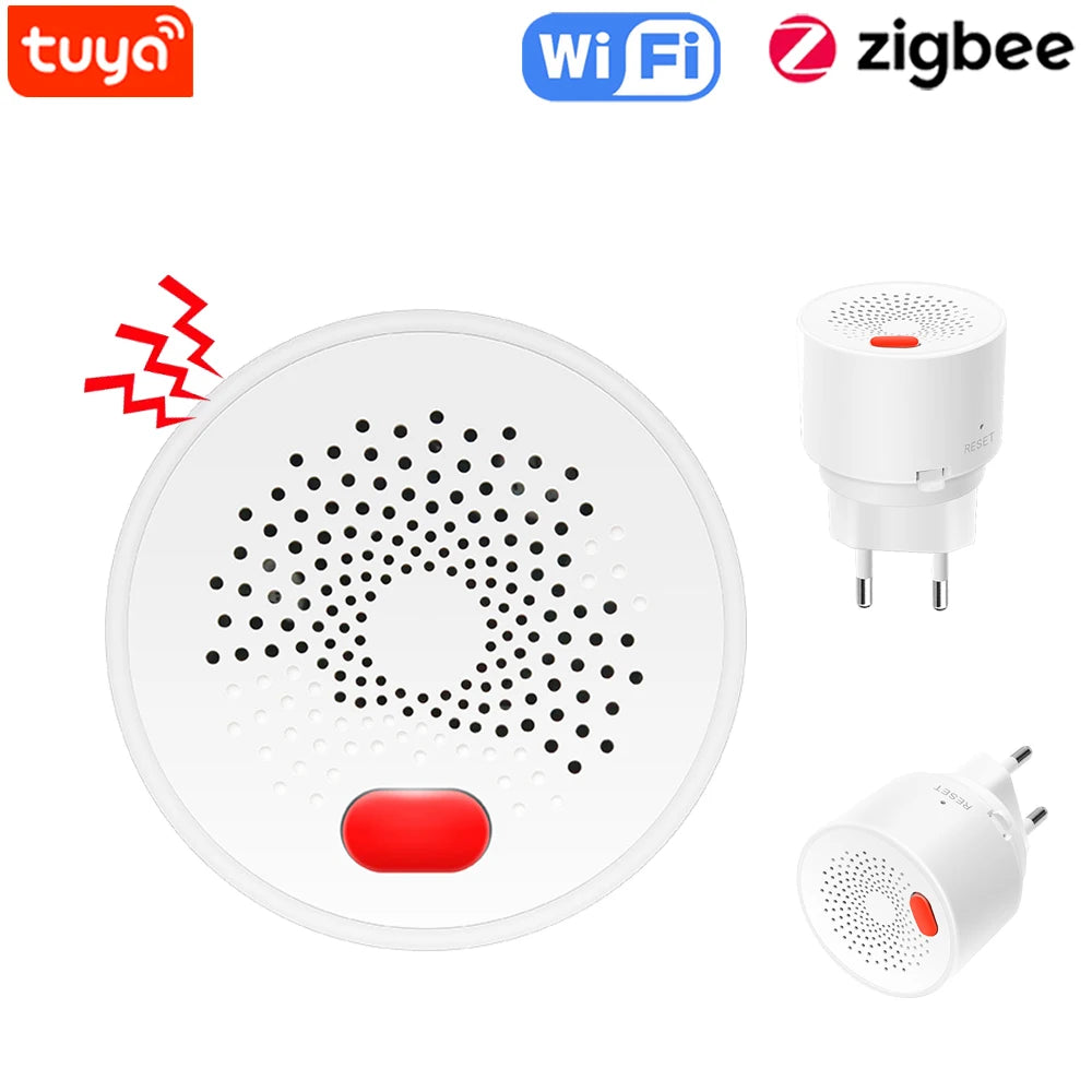 Tuya Wifi Zigbee Smart Natural Gas Sensor Combustible Household Smart ...