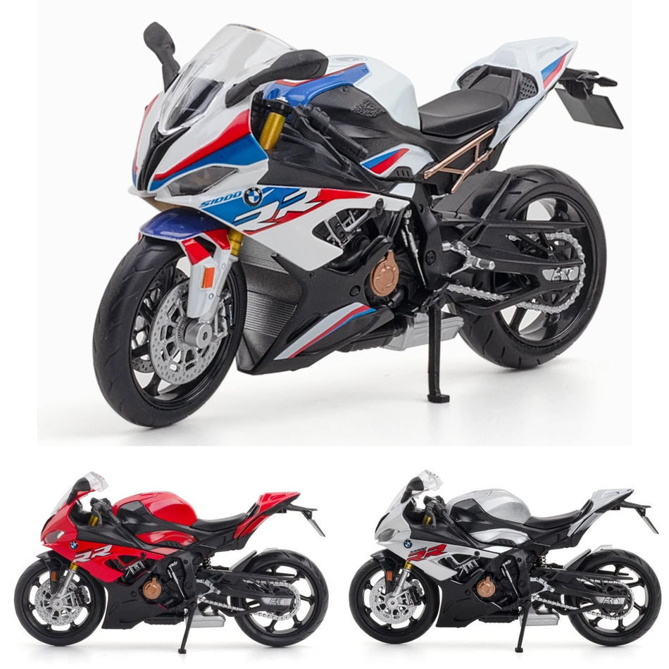 🟠 1/12 BMW S1000RR Motorcycle Toy 1:12 RMZ City Diecast Metal Racing Model Super Sport Miniature Collection Gift For Boy Children