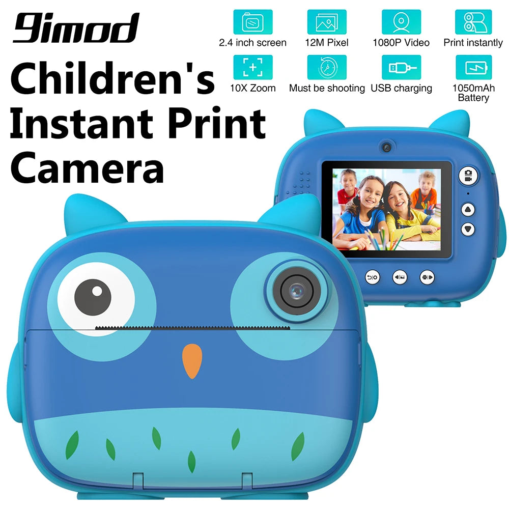 Thermal Print Camera For Kids Kids Instant Print Camera With 2.4