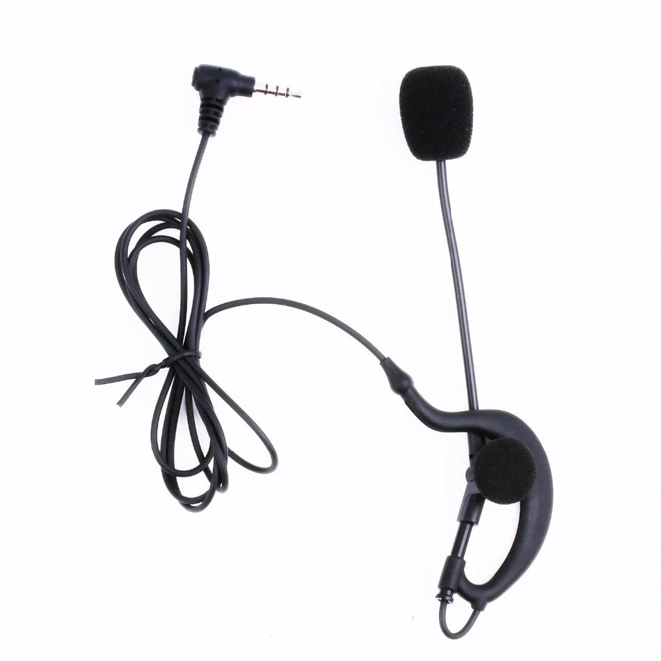 🟠 4PCS Referee Earhook Headphone 3.5mm with Jack Headset Microphone Mic for EJEAS Vnetphone V6 V4 Motorcycle Helmet Interphone Mic