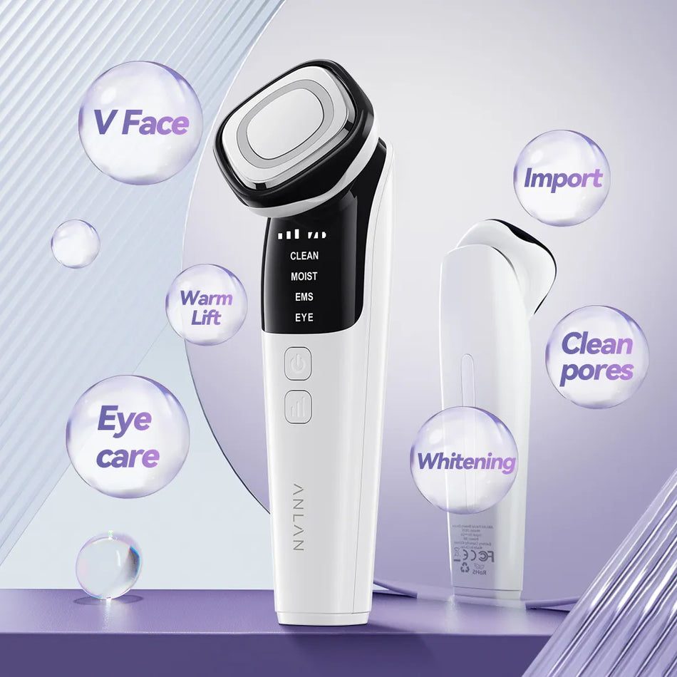 ANLAN EMS Face Beauty Device Lite Eye Massager Microcurrent Face Lifting Wrinkle Remover LED Photon Face Beauty Instrument
