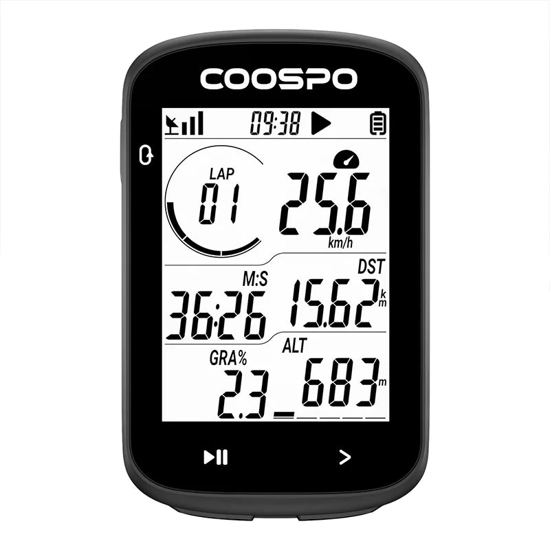 COOSPO CS300 Wireless Bicycle Computer GPS Bike Speedometer