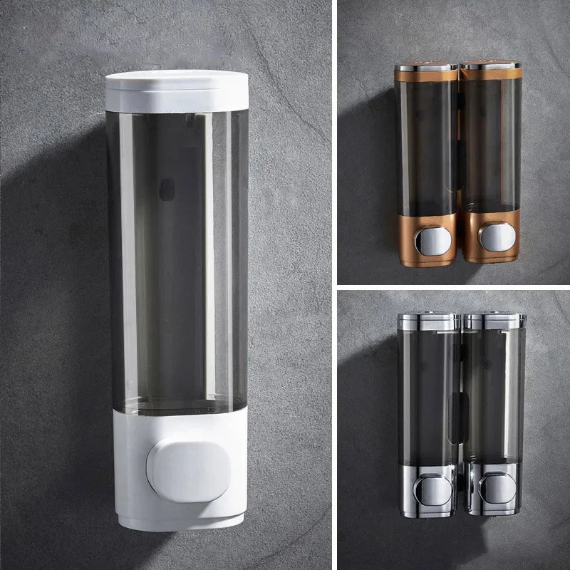 3 head manual press drip soap dispenser hotel home kitchen and bathroom liquid soap dispenser wall mounted bathroom accessories