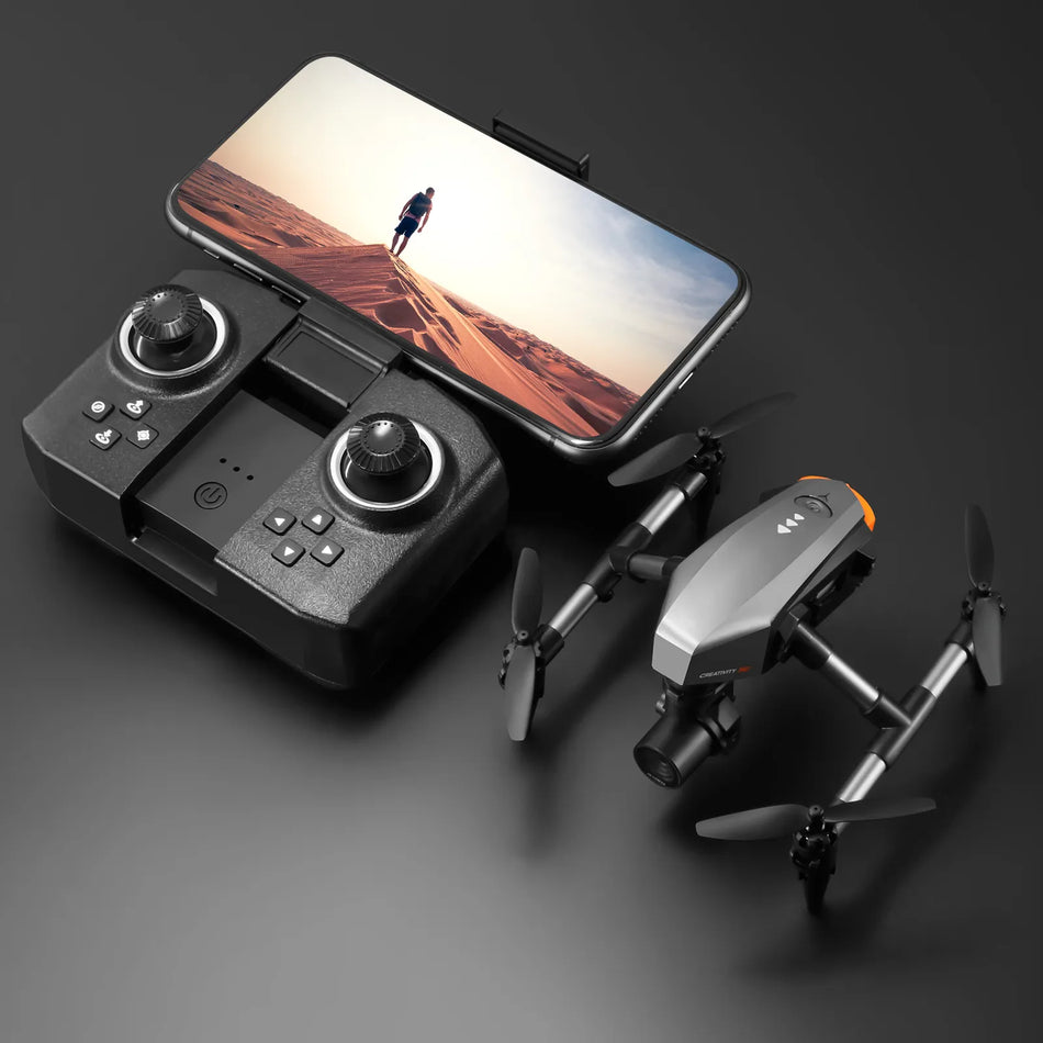 🟠 Mini RC Alloy Drone Dual Camera HD Wifi Fpv Photography Foldable Quadcopter Optical Flow Professional Drones XD1 Toys for boys