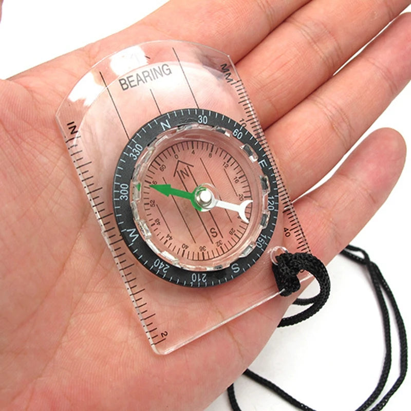 Wilderness survival outdoor equipment professional multi-function compass compass map scale scale compass