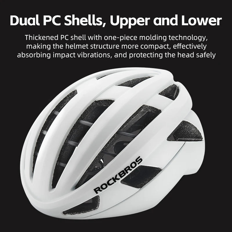 ROCKBROS Cycling Helmet Ultralight Integrally-molded Bicycle Helmet Breathable Safety Protection Men Women MTB Road Bike Helmet