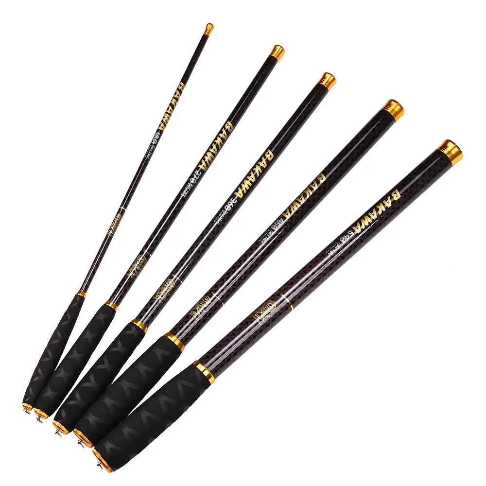 BAKAWA Ultralight Carbon Telescopic Fishing Rods – Portable & Durable – InterCyprus Trading Ltd