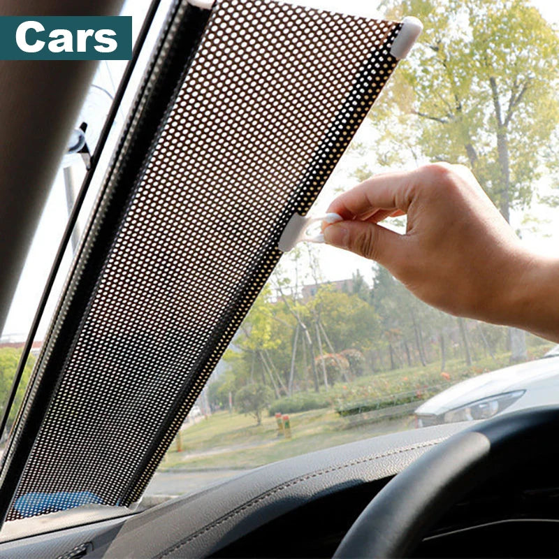 Universal Roller Blinds Suction Cup Sunshade Nail-free Blackout Curtain Car Bedroom Kitchen Office Window Sun-shading Curtains