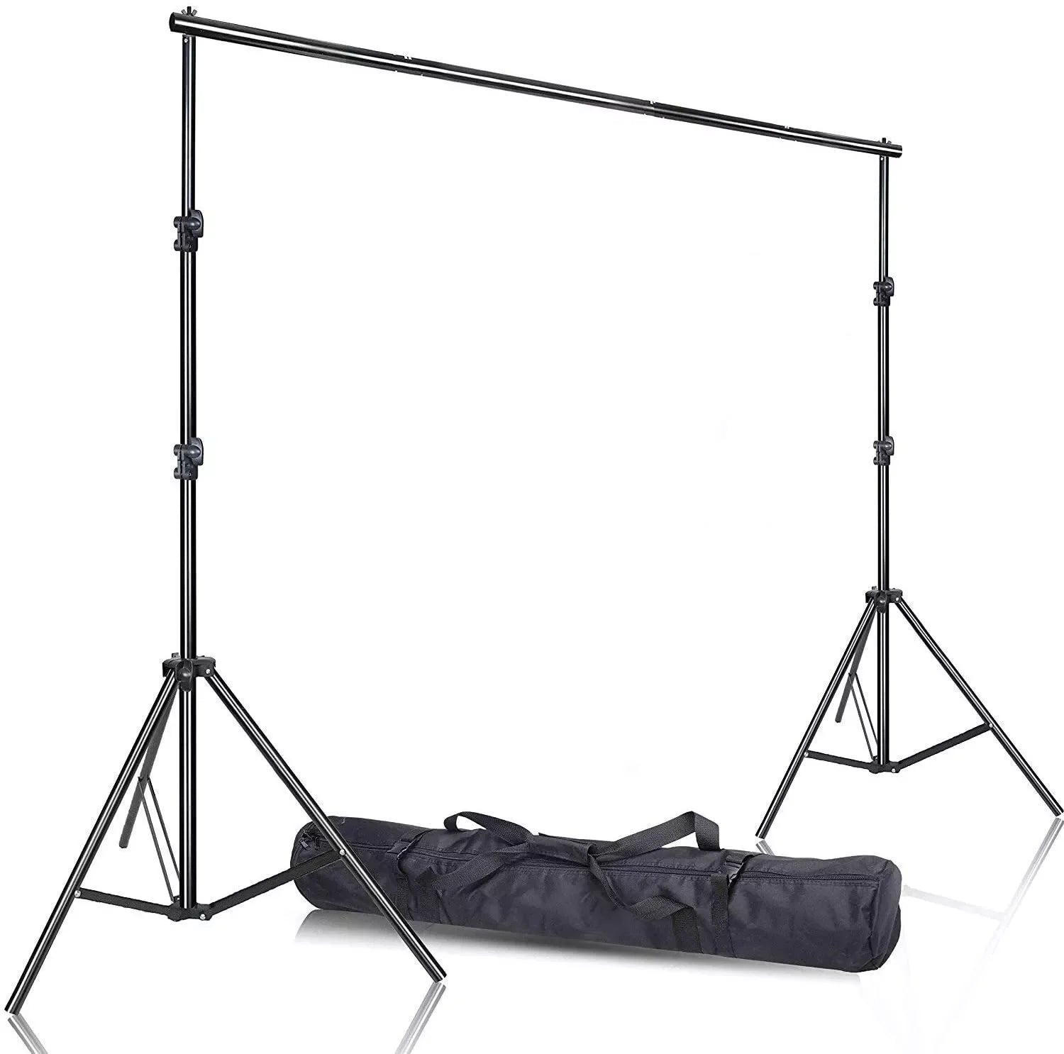Support Fond Photo 2,6x3m Réglable Métal Avec Pinces Et Sacs De Sable - Kit Studio Photo Professionnel