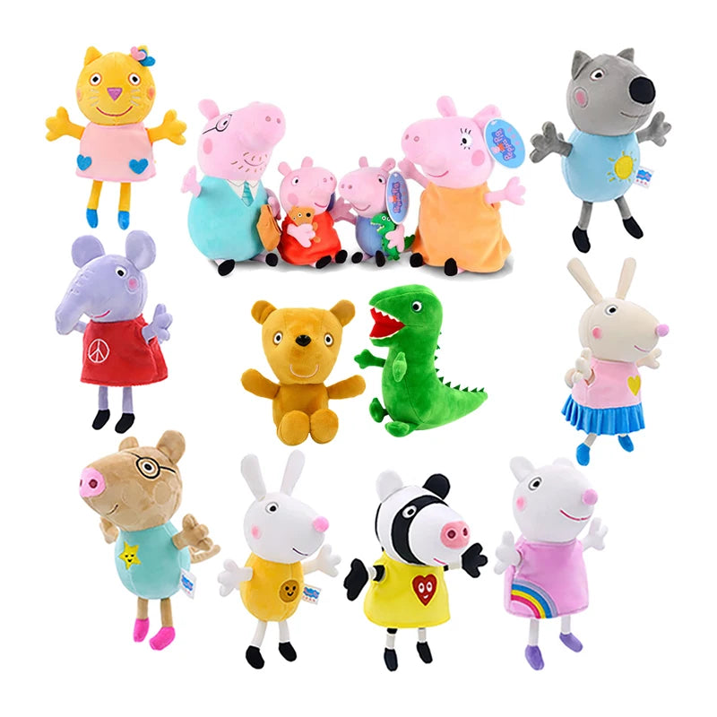 19Cm Peppa Pig Friends Dinosaur Plush Doll Plush Animal Plush Doll Girl Gift Kid's Doll Dinosaur Pillow Plush Toys Gifts