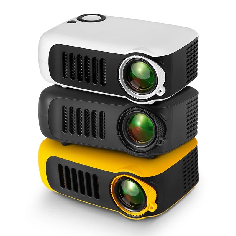 Miniproyector LED Portátil De 10-20 Lúmenes ANSI, Resolución 1920x1080, Altavoz 2W, Conexión Inalámbrica Y USB, Para Cine En Casa O Presentaciones