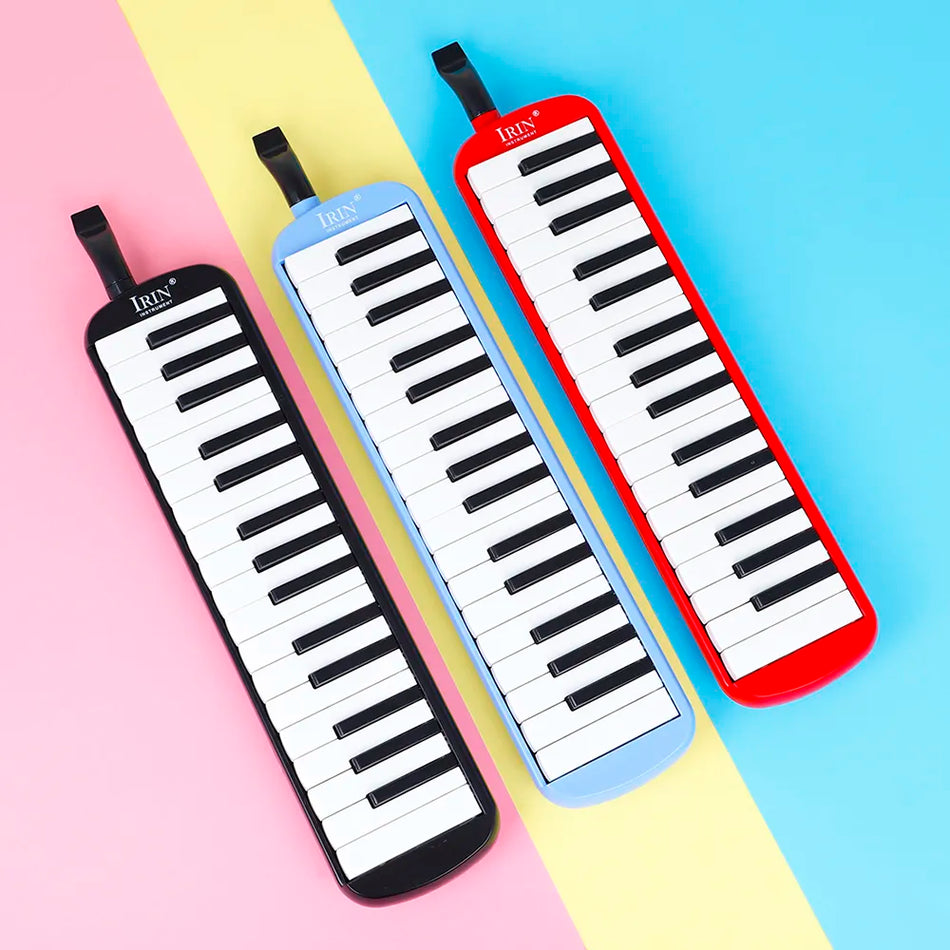 IRIN 32 Keys Melodica Piano Keyboard Style Musical Instrument Harmonica Mouth Organ With Carrying Bag Mouthpiece Educational Gif
