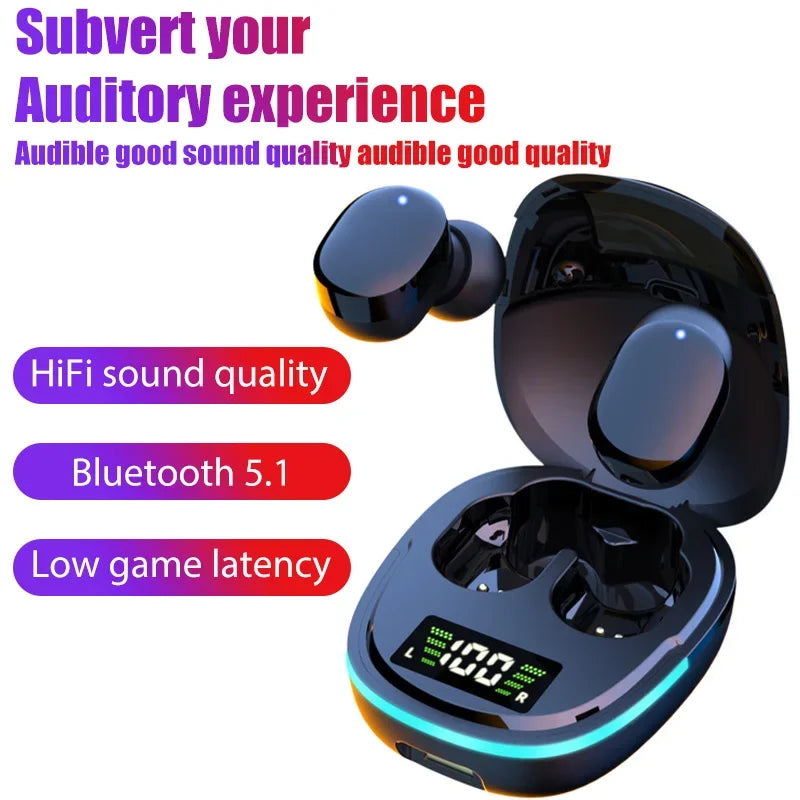 🟠 TWS G9S Bluetooth Earphones Wireless Headphones HiFi Headset Waterproof Noise Reduction Sports Earbuds With Mic For Smartphones