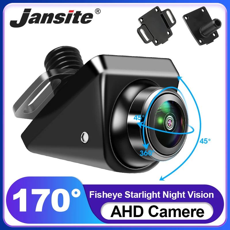 🟠 Jansite 170 Degree AHD 1080P Rear View Camera Fisheye Lens Reverse Parking Camera Night Vision HD 720P Universal IP68 Waterproof