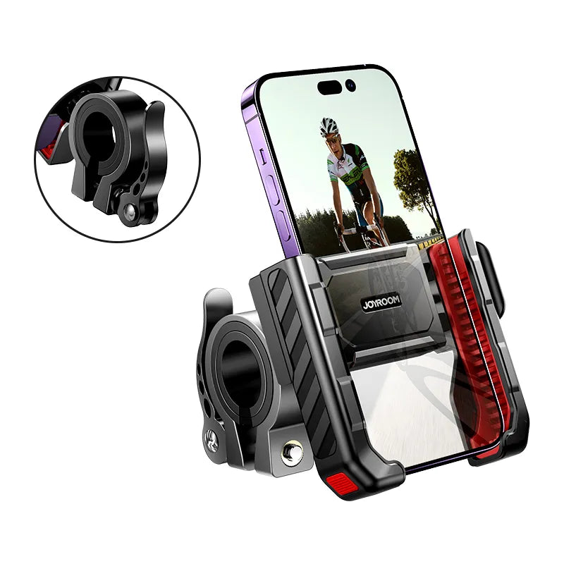 🟠 Joyroom Biking Phone Holder 360° View GPS Clip One-hand Operation Bicycle Motorcycle MobilePhone Holder For 4.7-7" Shockproof