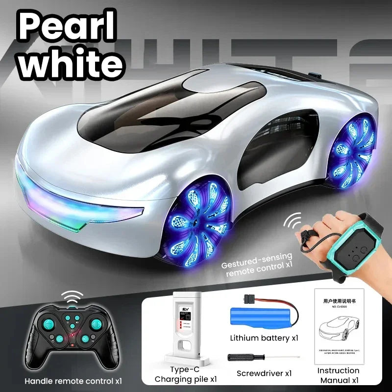 Auto Telecomandata Acrobatica 8WD Per Bambini E Adulti – Macchina RC A Gesti Con Luci LED E Musica – Giocattolo Regalo Compleanno/Ragazzi 6-13 Anni